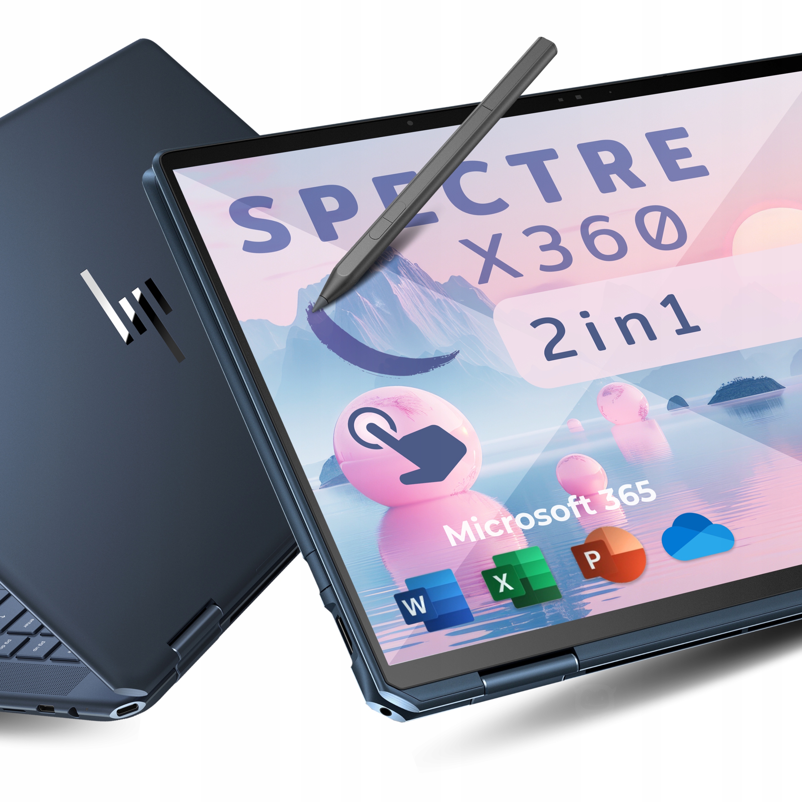 Hp Spectre x360 2w1 i7-11390H |1 Tb NVMe|Tilt Pen|Touch 3k+ Gorilla Glass