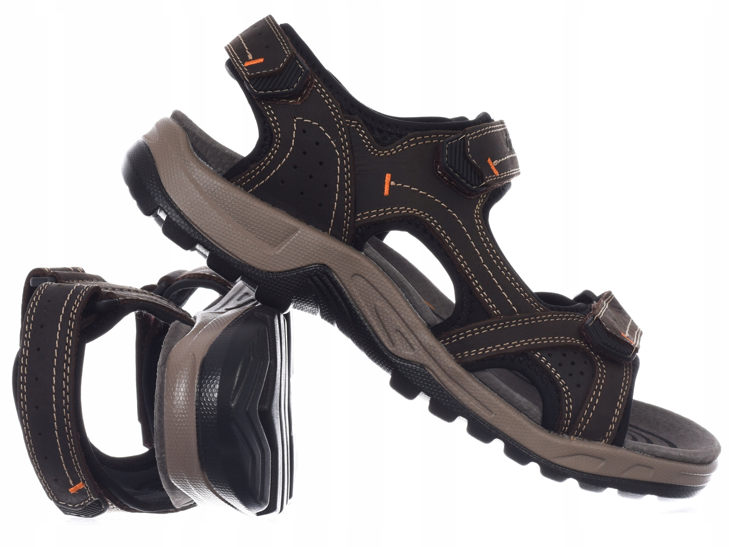 Pánské Sandály Grisport GR-25-01-9026M sportovní, pohodlné, Hnědé