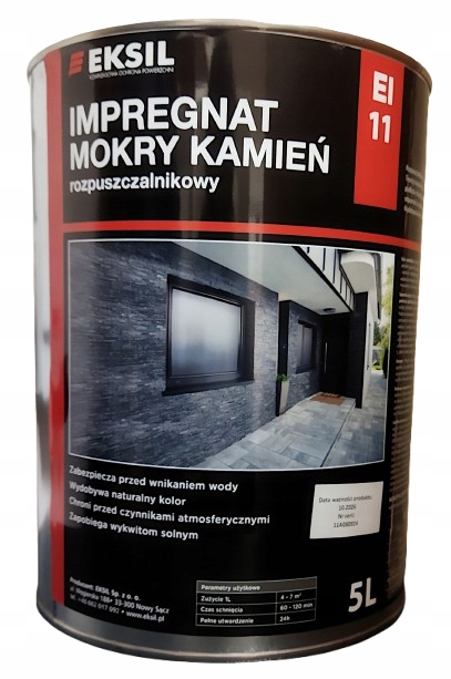 Impregnat do kamienia Mokry Kamień 5L rozpuszczalnikowy efekt mokrego