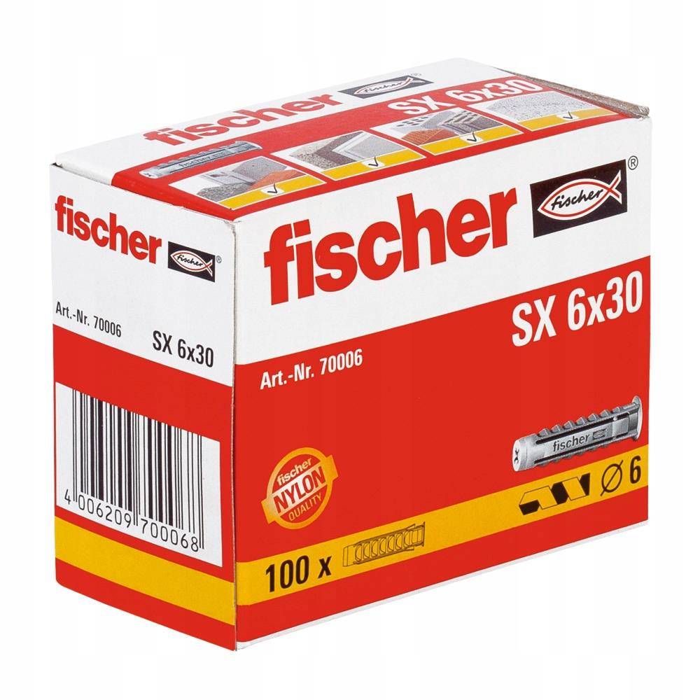 

Kołek Rozporowy Fischer SX6 X30 70006 100SZT.