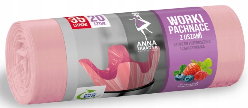 

Az Worki na Śmieci 35l 20szt Uszy Zapach Owoców