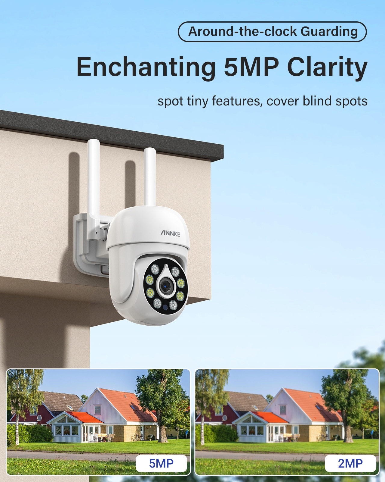 ANNKE Bezprzewodowy system nadzoru IP 10CH 5MP Model WE400