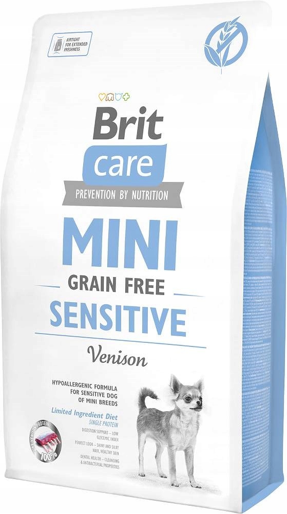 Levně Brit Care Grain-free Sensitive Venison – suché krmivo pro psy – 2 kg