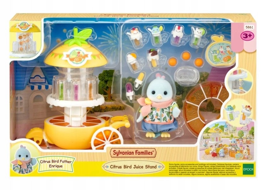 Sylvanian families Cytrynowy bar sokowy Figurka cytrynowego ptaszka