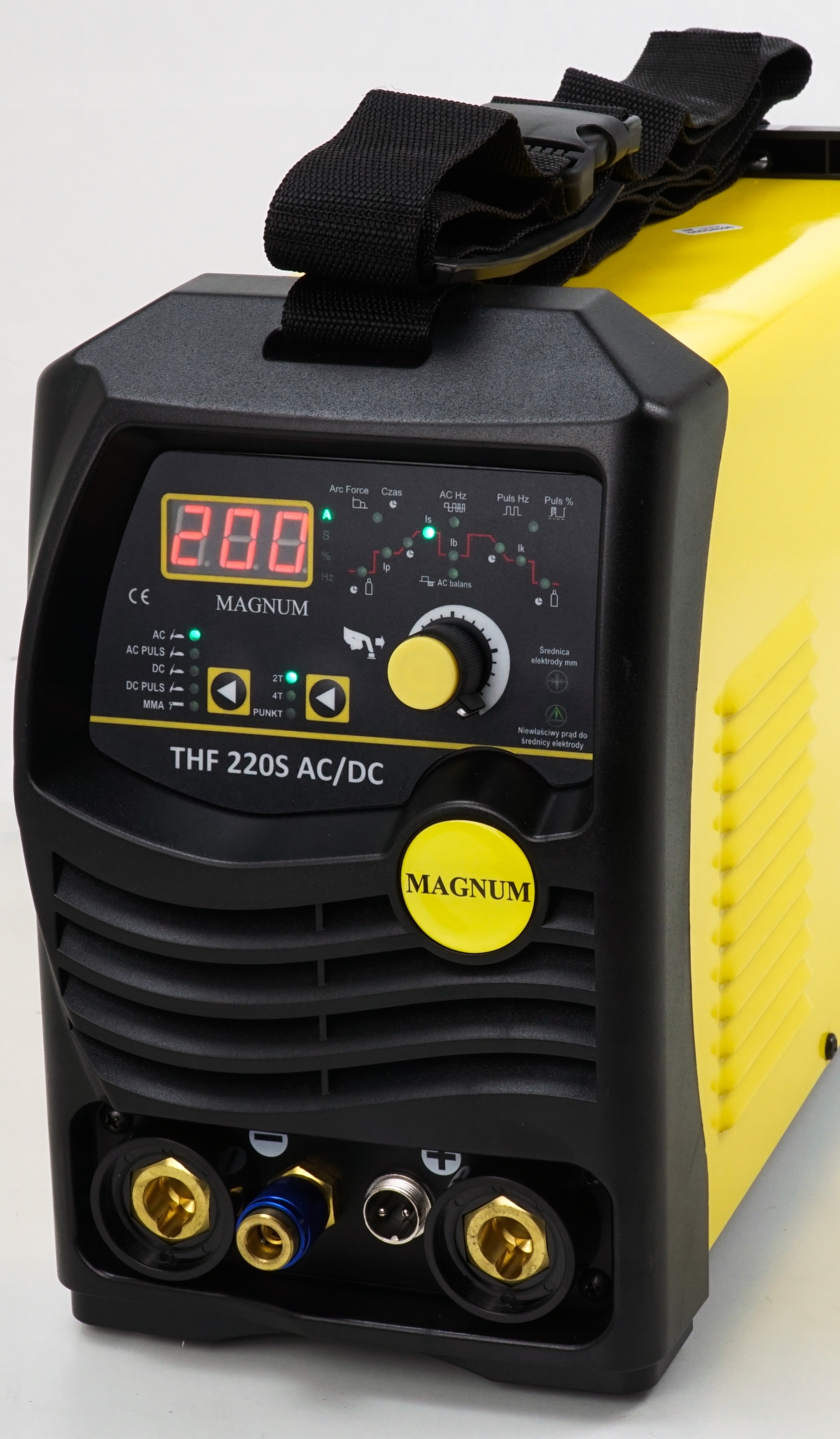 Spawarka TIG DO ALUMINIUM z Pulsem 200A AC/DC MMA HF inwertorowa 230 MAGNUM Rodzaj półautomat spawalniczy