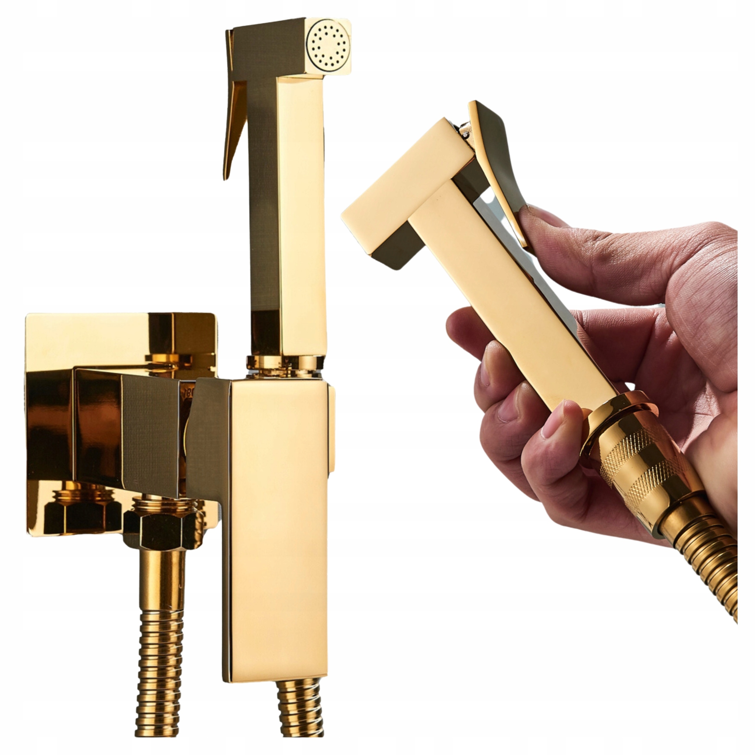 Bidetová batéria Bidetta Zlatá pod omietku pre Wc, bidetová sprška