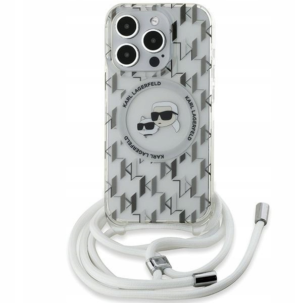Karl Lagerfeld KLHMP15XHCCKCKLCT iPhone 15 Pro Max 6,7" průhledný pevný obal