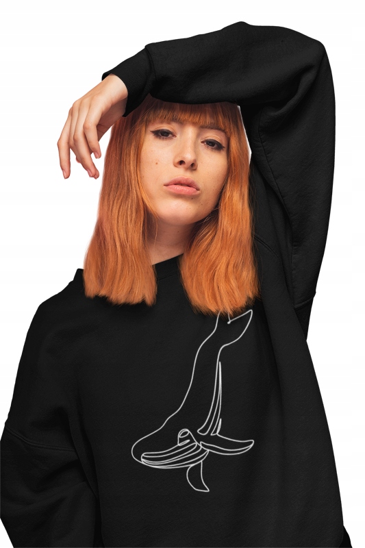 

Bluza Wieloryb Sztuka Minimalism Boho Linii M