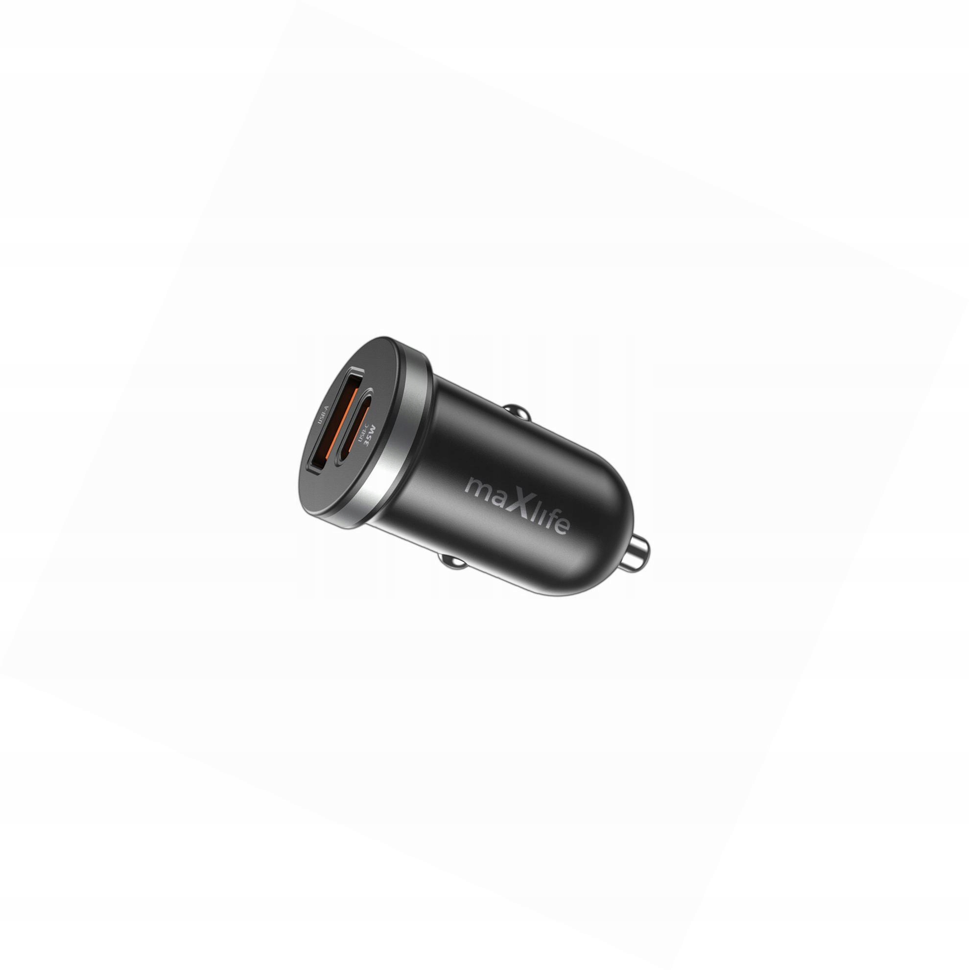 Szybka ładowarka samochodowa 35W 2 wejścia Usb-a Usb-c do iPhone 12