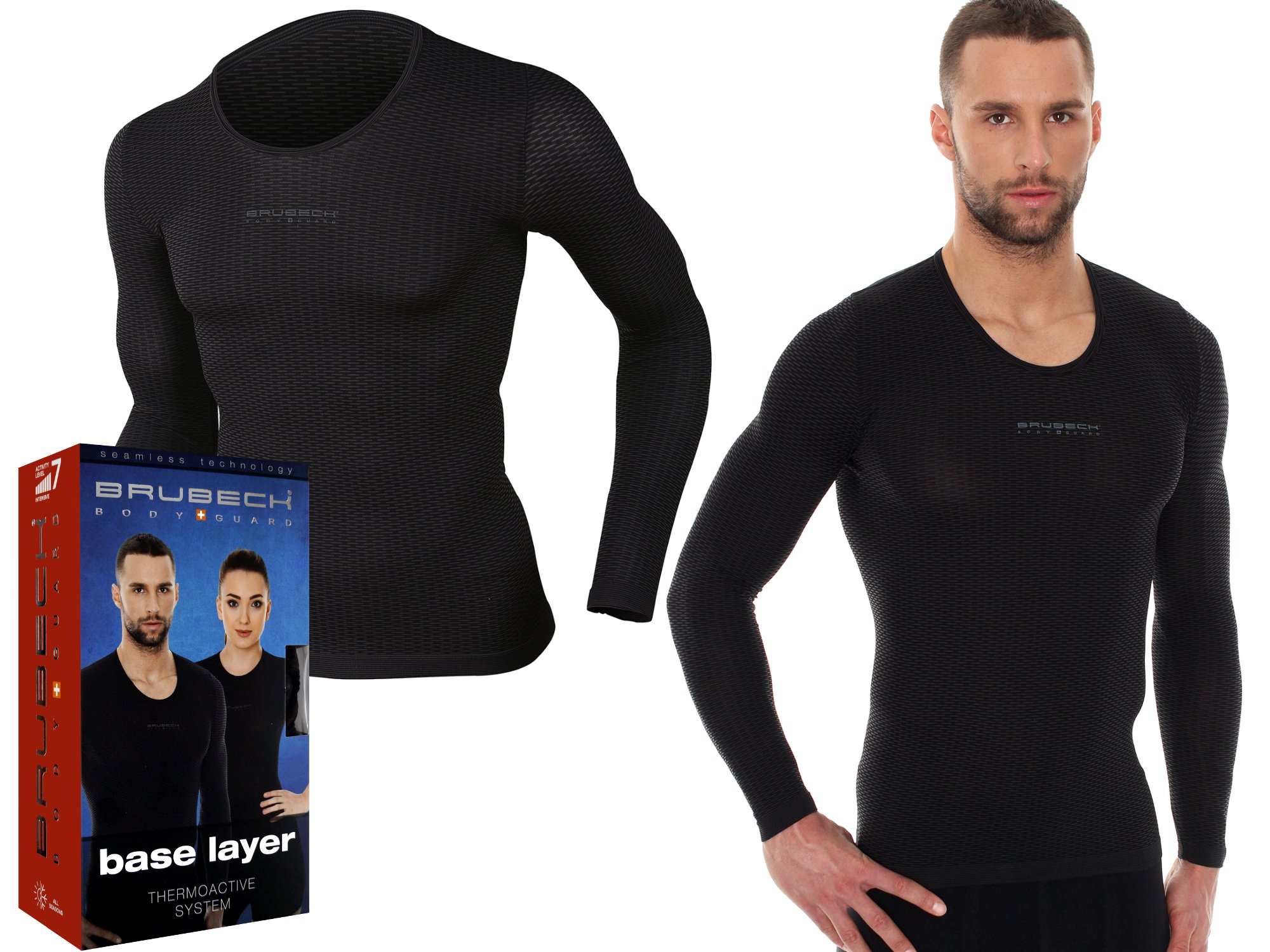 Tričko dlouhá ruka. Brubeck LS10850 Base Layer M