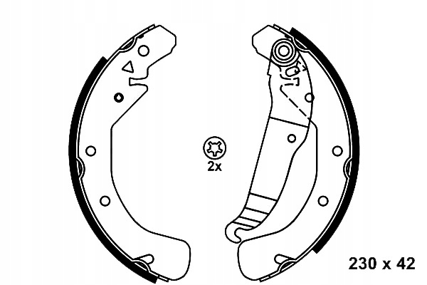 SZCZĘKI HAMULCOWE OPEL ASTRA F ASTRA F CLASSIC AST Producent części ATE