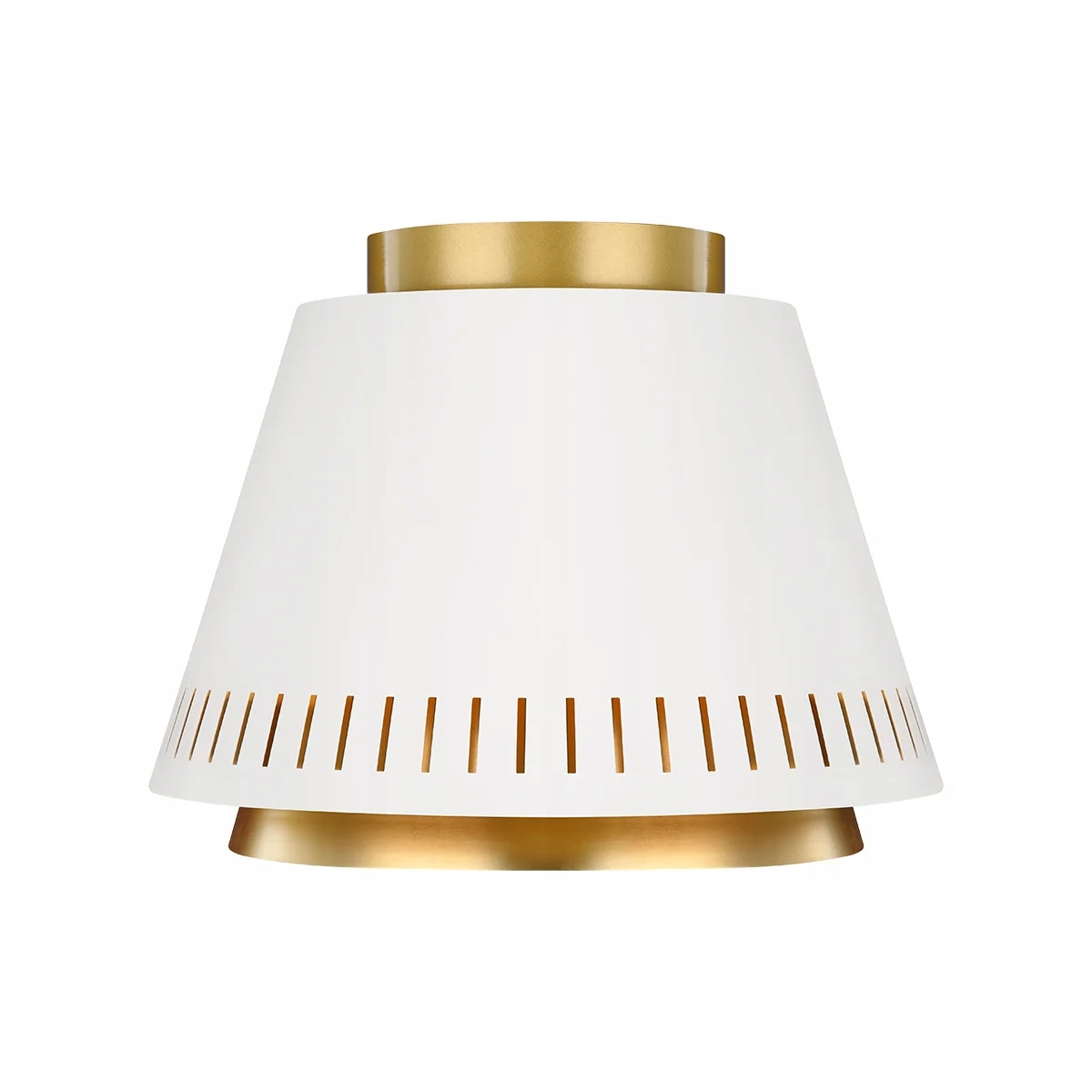 Stropné svietidlo moderný biely matný zlatý kužeľ do obývačky 28 cm Feiss