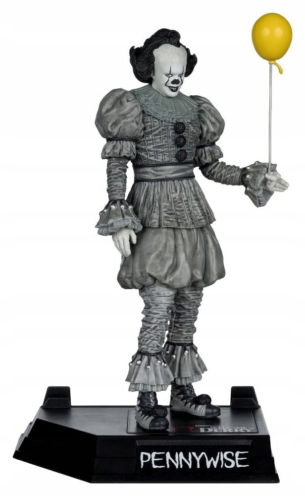Vítejte v Derry Movie Maniacs Figurka Pennywise (Černobílá) 16 cm