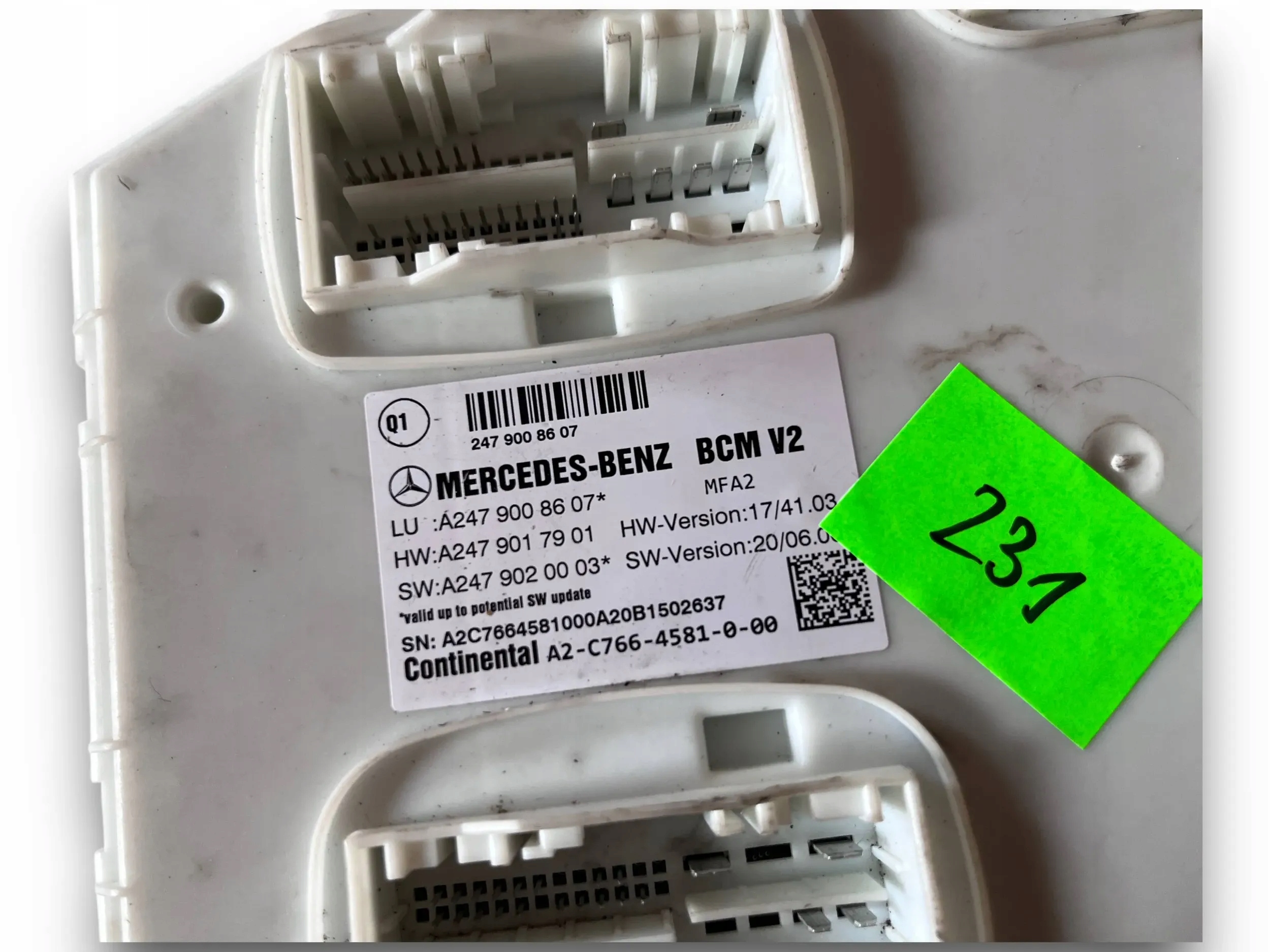 MERCEDES W247 module BCM 2479008607 @M