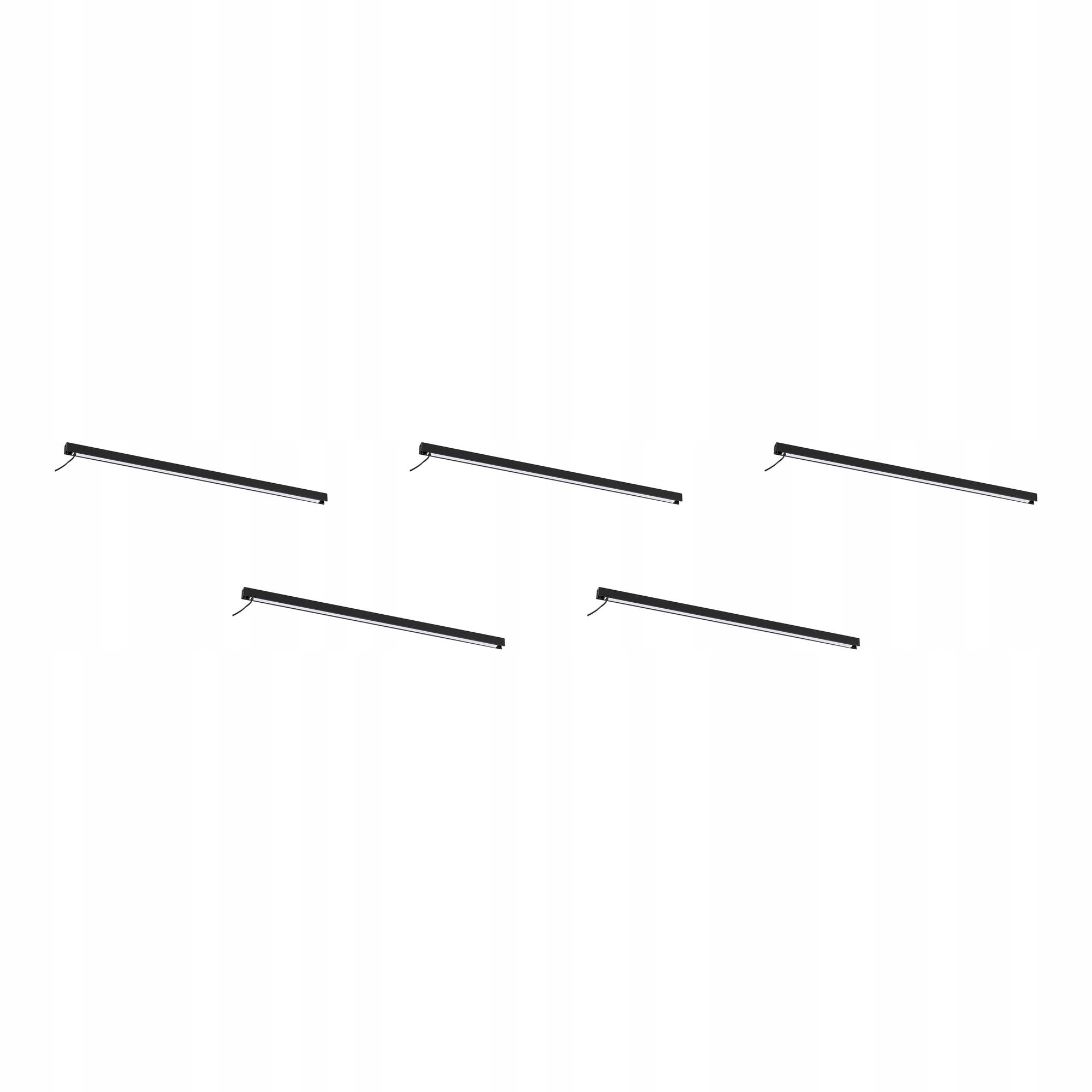 5 ks Led pásek Silverglans 60 cm Stmívací Antracit IP44