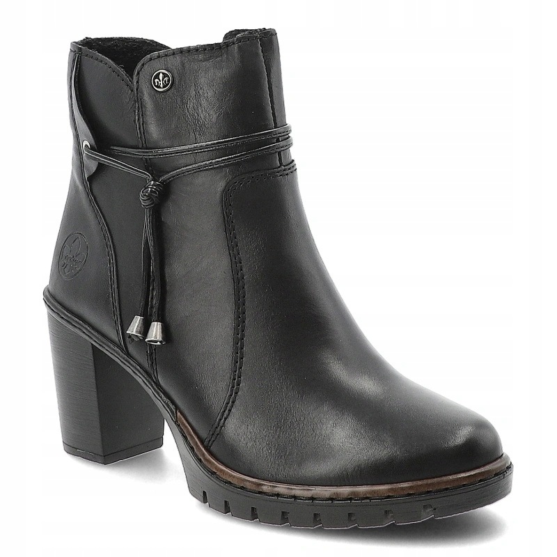 Dámské kotníkové boty Rieker, černé, Y2567-00 Black