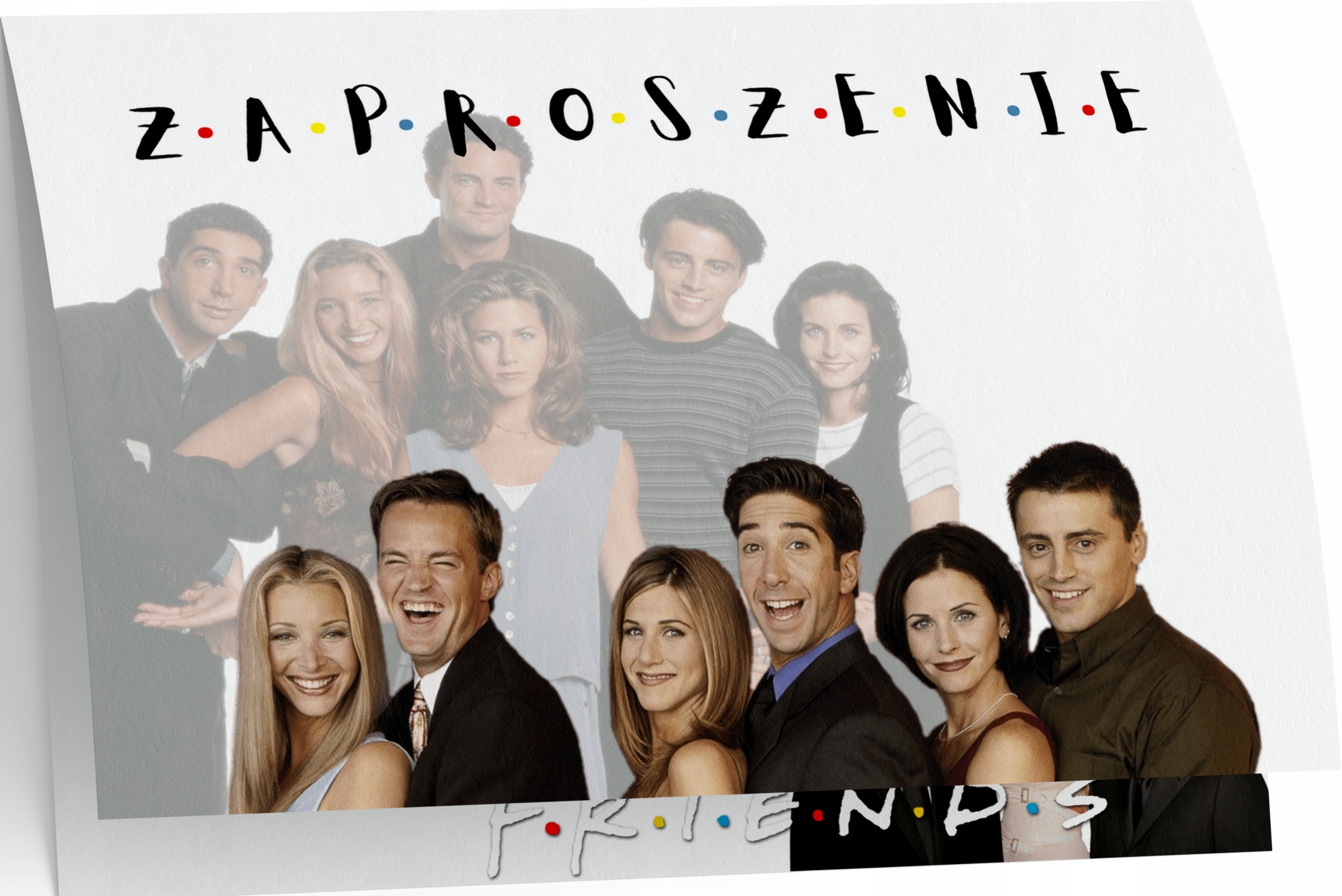 ZAPROSZENIE PRZYJACIELE ZAPROSZANIA FRIENDS SERIAL 20x15 cm