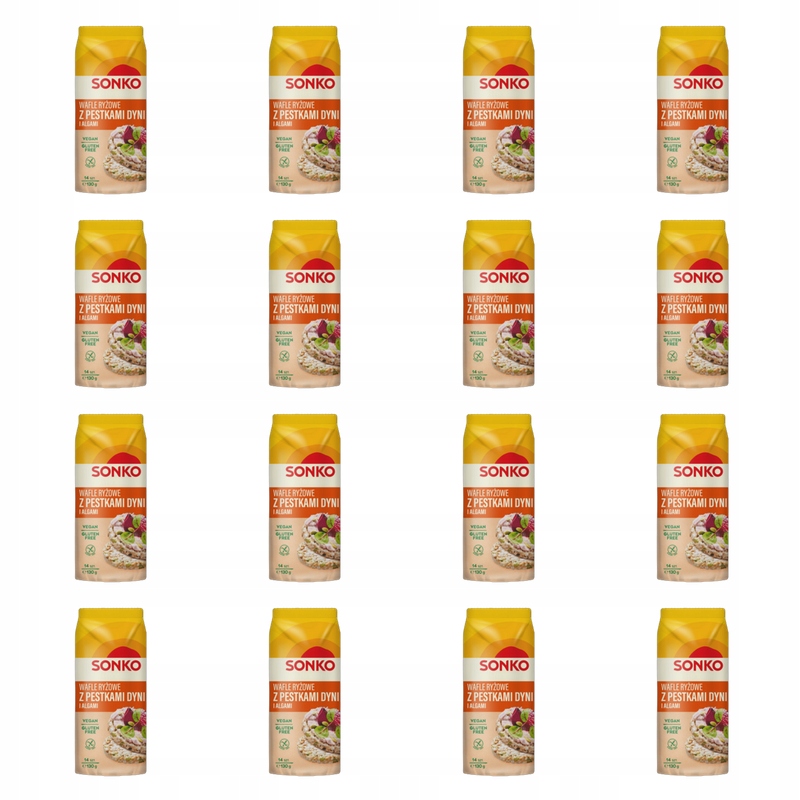 Sonko. Rýžové oplatky s dýňovými semínky a řasami 130 g. X16