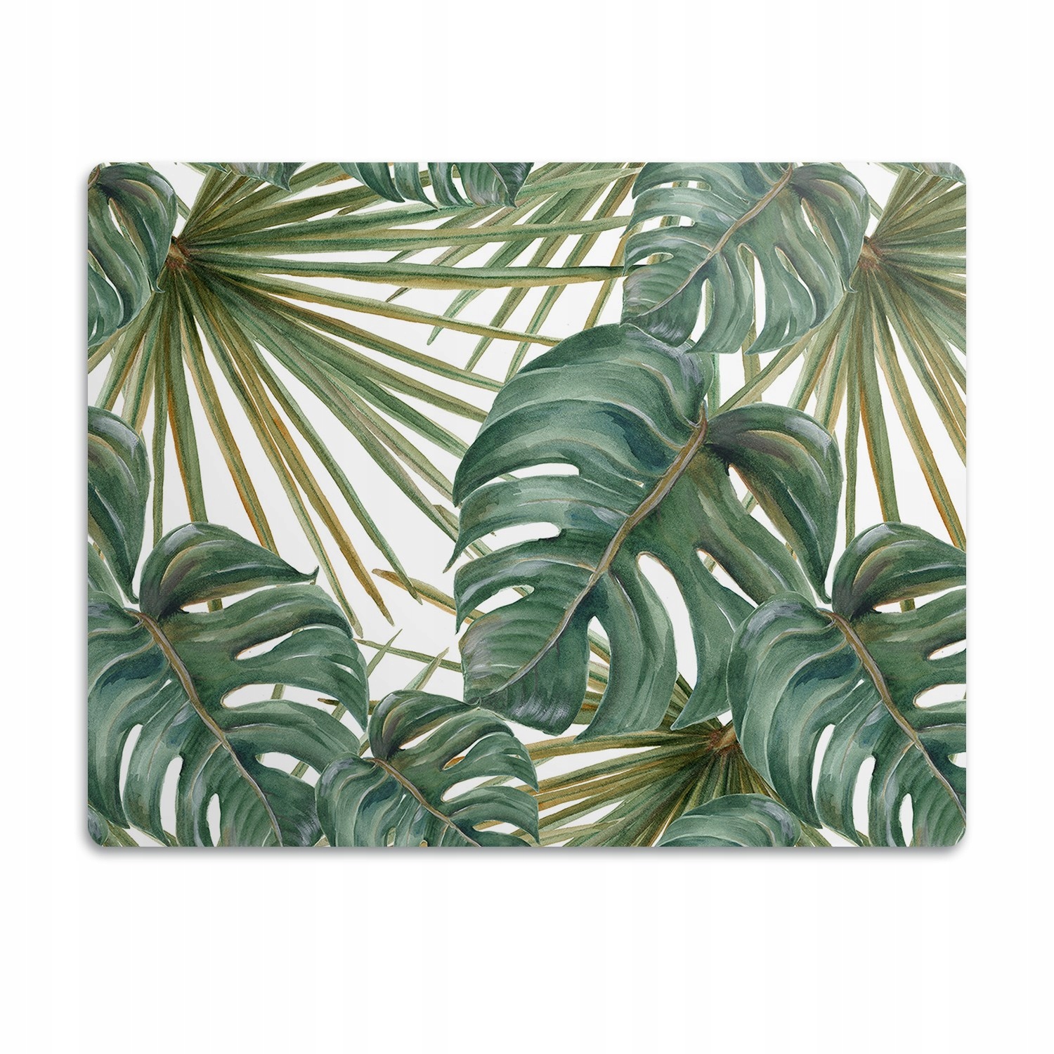 Levně Ochranná podložka pod misku Exotické listy 90x60 cm