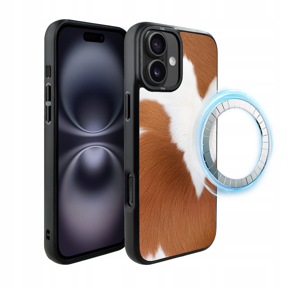 Pouzdro pro iPhone 16 Plus Ibizu DropGuard Matt s MagSafe, Alpská kráva