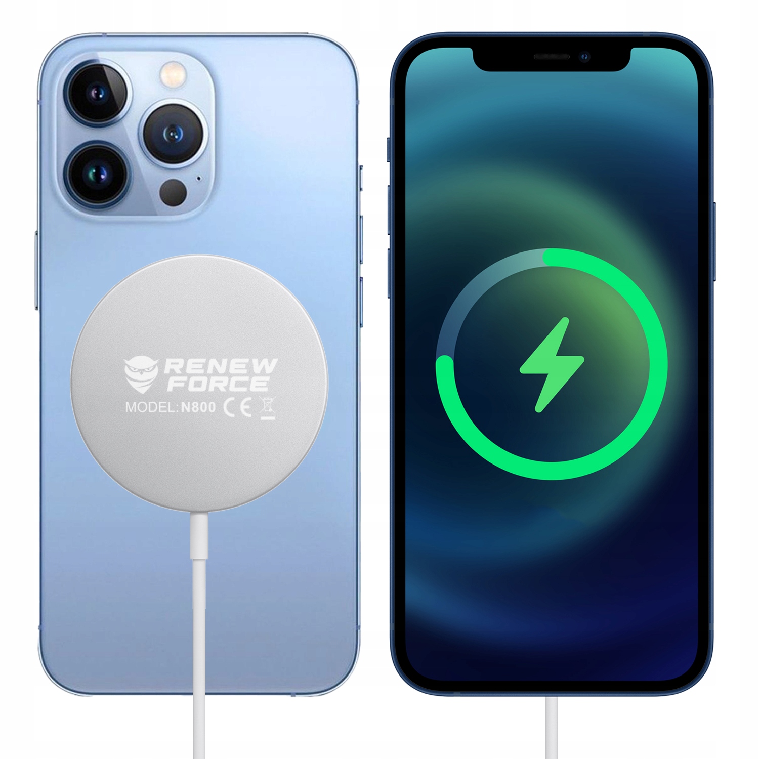 Szybka ładowarka bezprzewodowa INDUKCYJNA do Magsafe IPHONE 11 12 13 14 15 Zgodność ze standardem Quick Charge 1.0 Quick Charge 2.0 Quick Charge 3.0