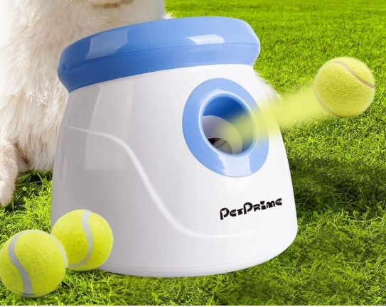 Levně Automatický odpalovač míčků pro psy s vzdáleností odhozu 3-9 metrů