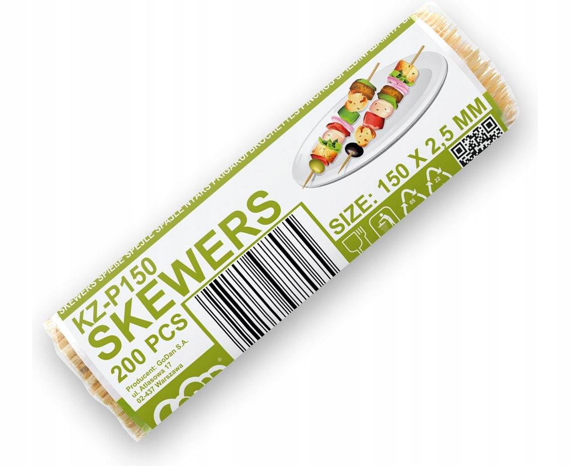 PATYCZKI DO SZASZŁYKÓW WYKAŁACZKI GRILLA 200 SZT Marka Godan