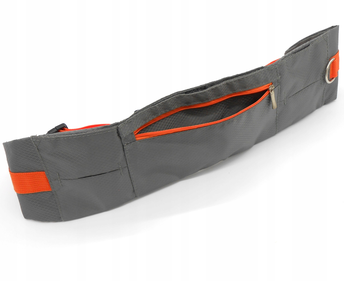 PAS BIODROWY DO BIEGANIA Z PSEM DLA PSA SASZETKA Model Szary