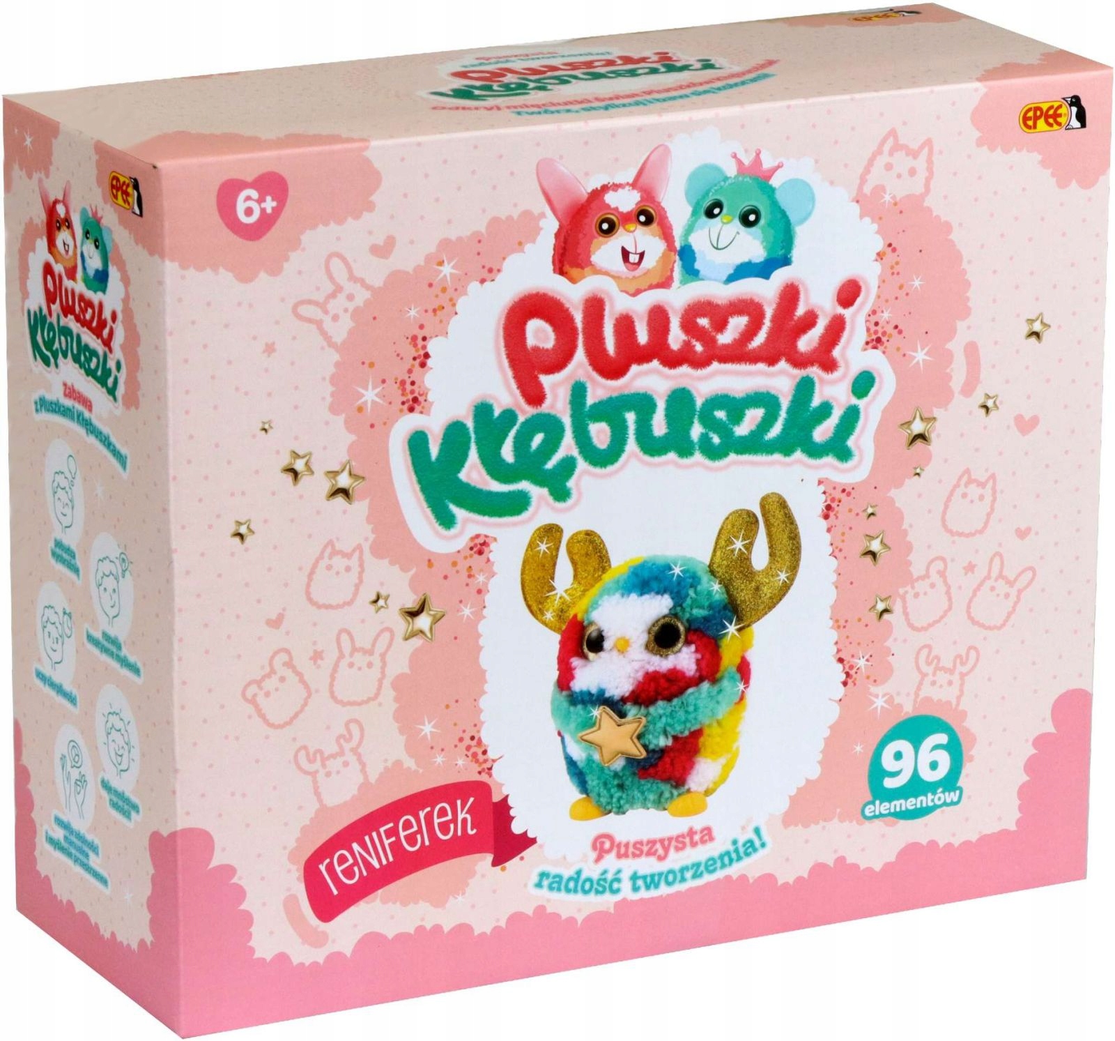 

Zestaw Kreatywny Pluszki-kłębuszki 96 El. Renifere