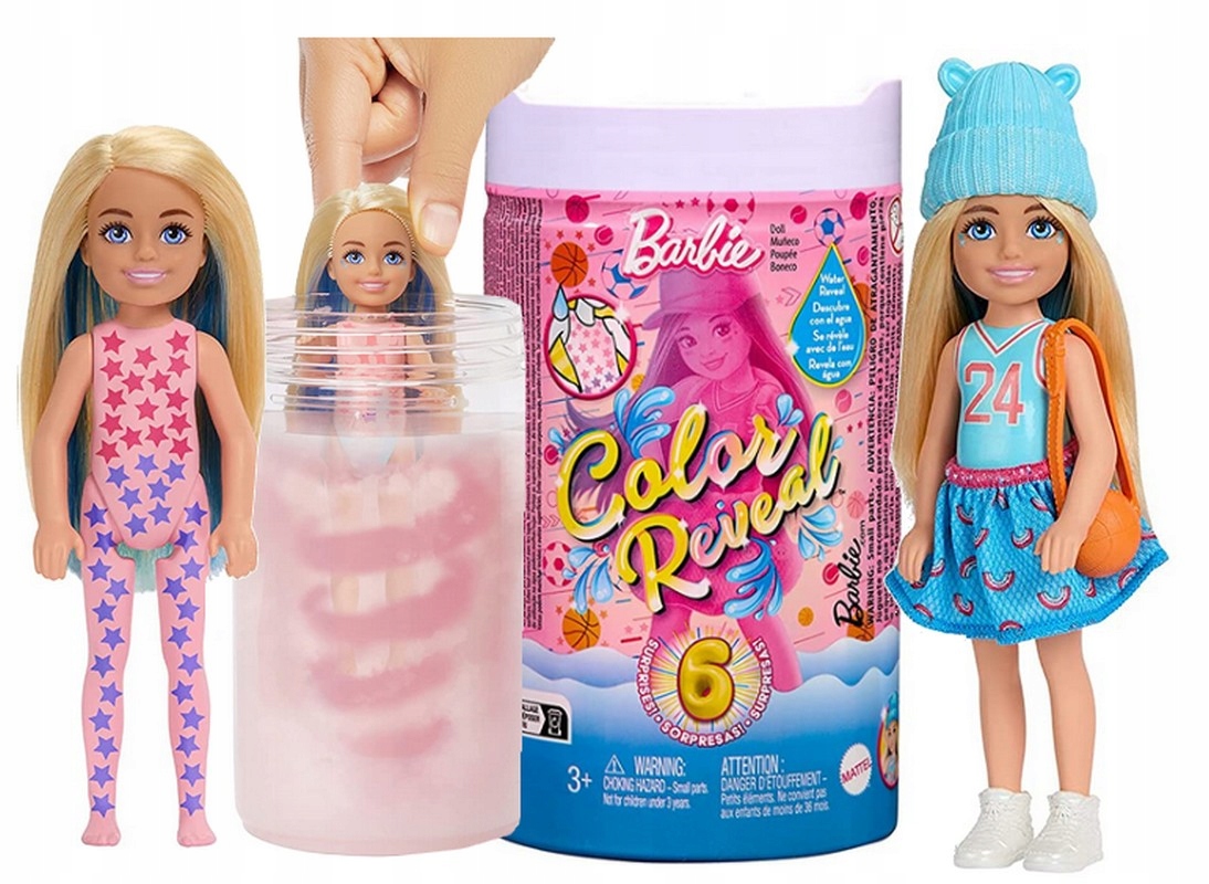 

Lalka Barbie Chelsea Color Reveal Sportowa lalka