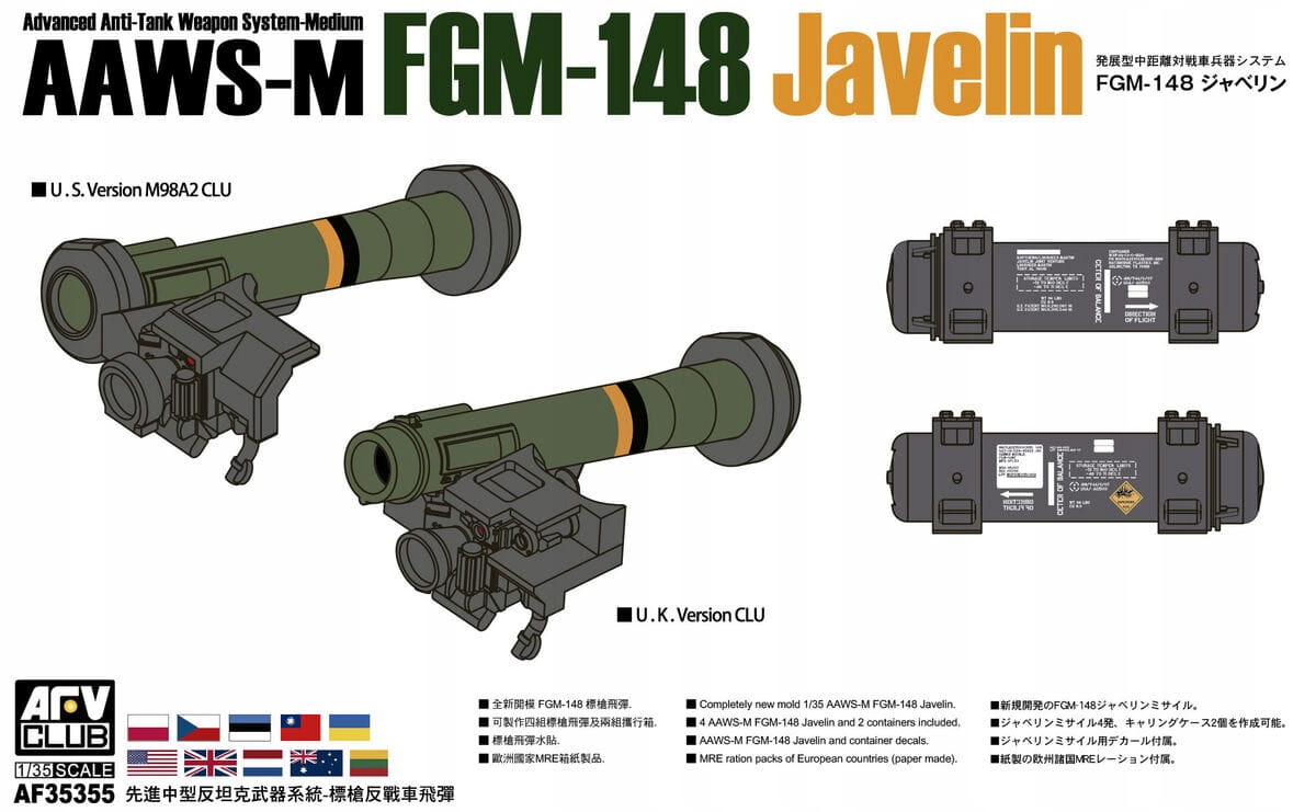 Javelin Aaws-m FGM-148 1:35 Afv Club 35355