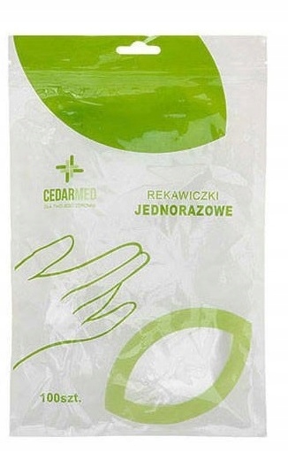 

Rękawiczki foliowe Jednorazowe zrywki op.100szt. L