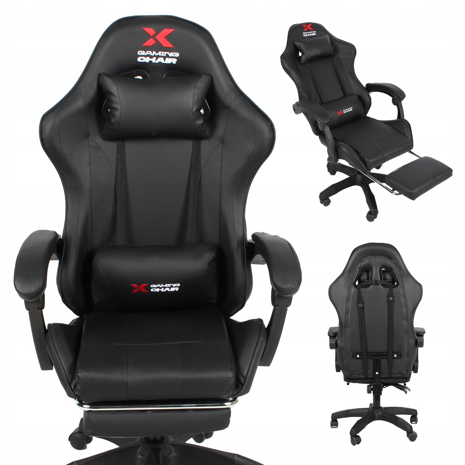 Kancelářská otočná herní židle Křeslo Pro Hráče Xgaming černá