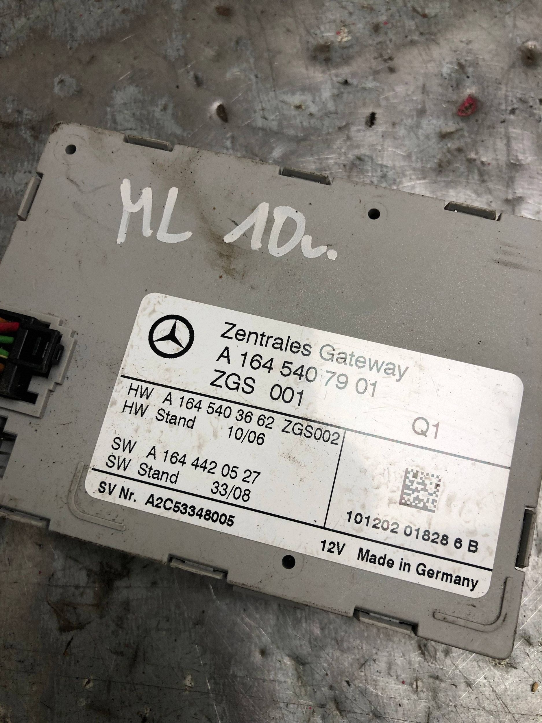 module control unit GATEWAY MERCEDES ML W164 A1645407901