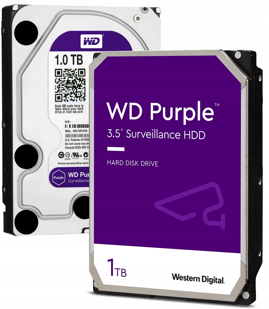 

Dysk Wd Purple 1TB WD10PURX Western Digital 1000Gb