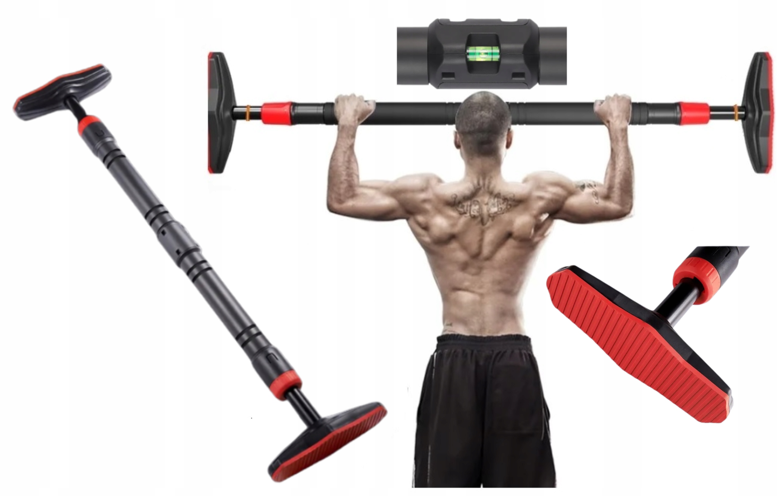 

Drążek do podciągania rozporowy na futrynę 200kg