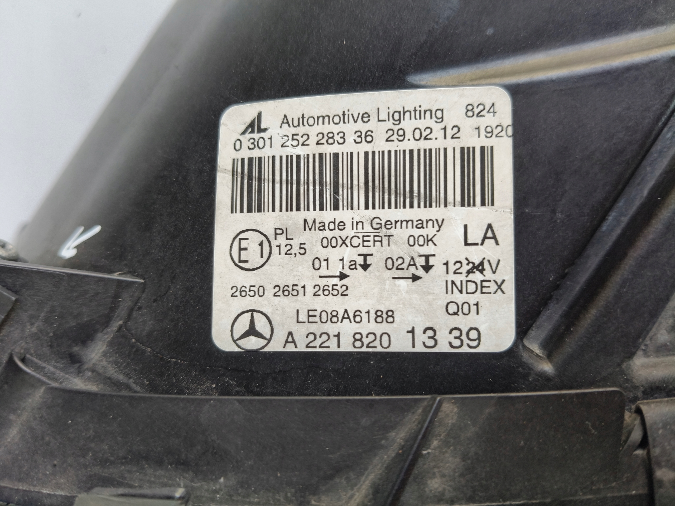 light left REFLEKTOR MERCEDES S-KLASA W221 LIFT XENON LED ILS NIGHT VISION