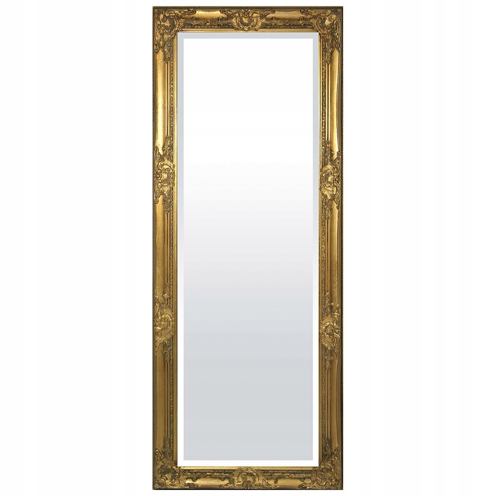 

Lustro Fazowane Złote Prostokątne 130x52cm Stylowe