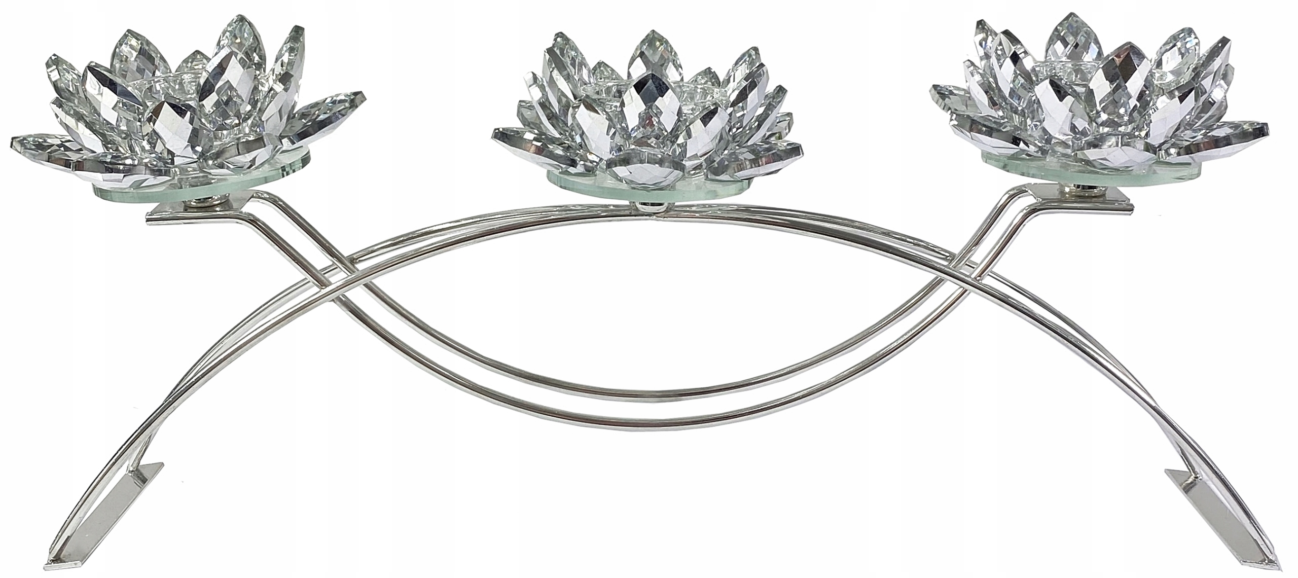 ŚWIECZNIK zestaw świeczników GLAMOUR LOTOS