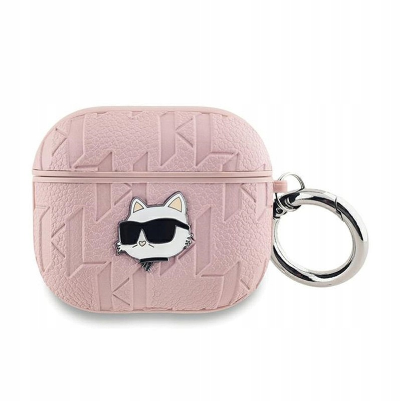 Karl Lagerfeld Monogram Choupette Head Etui AirPods 3 (różowy)