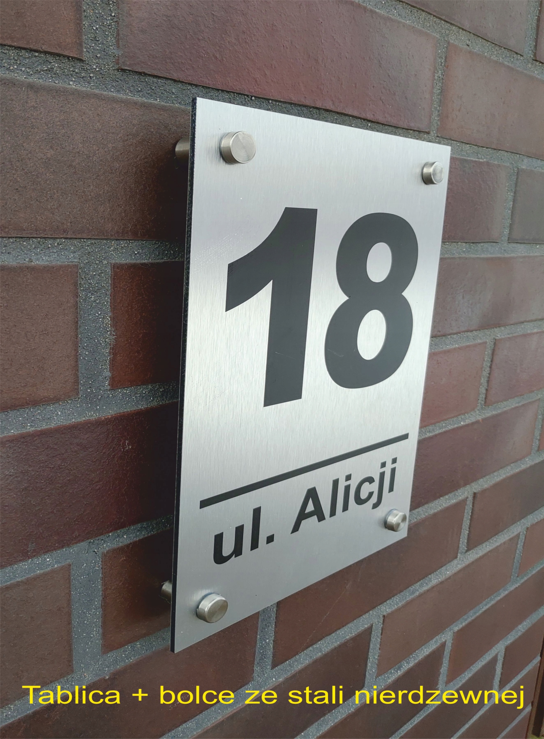 Tablica tabliczka adresowa z numerem 20x30cm Marka Ertec