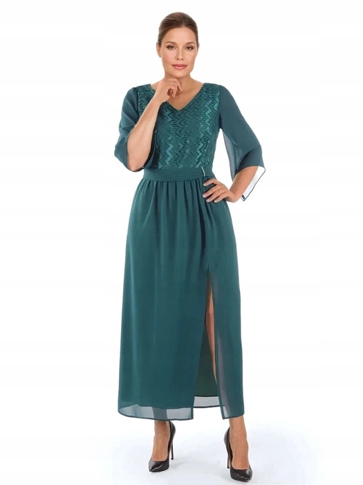 Dámská svatební hostina a večerní Šaty Viola, dlouhé, elegantní společenské, 40 let