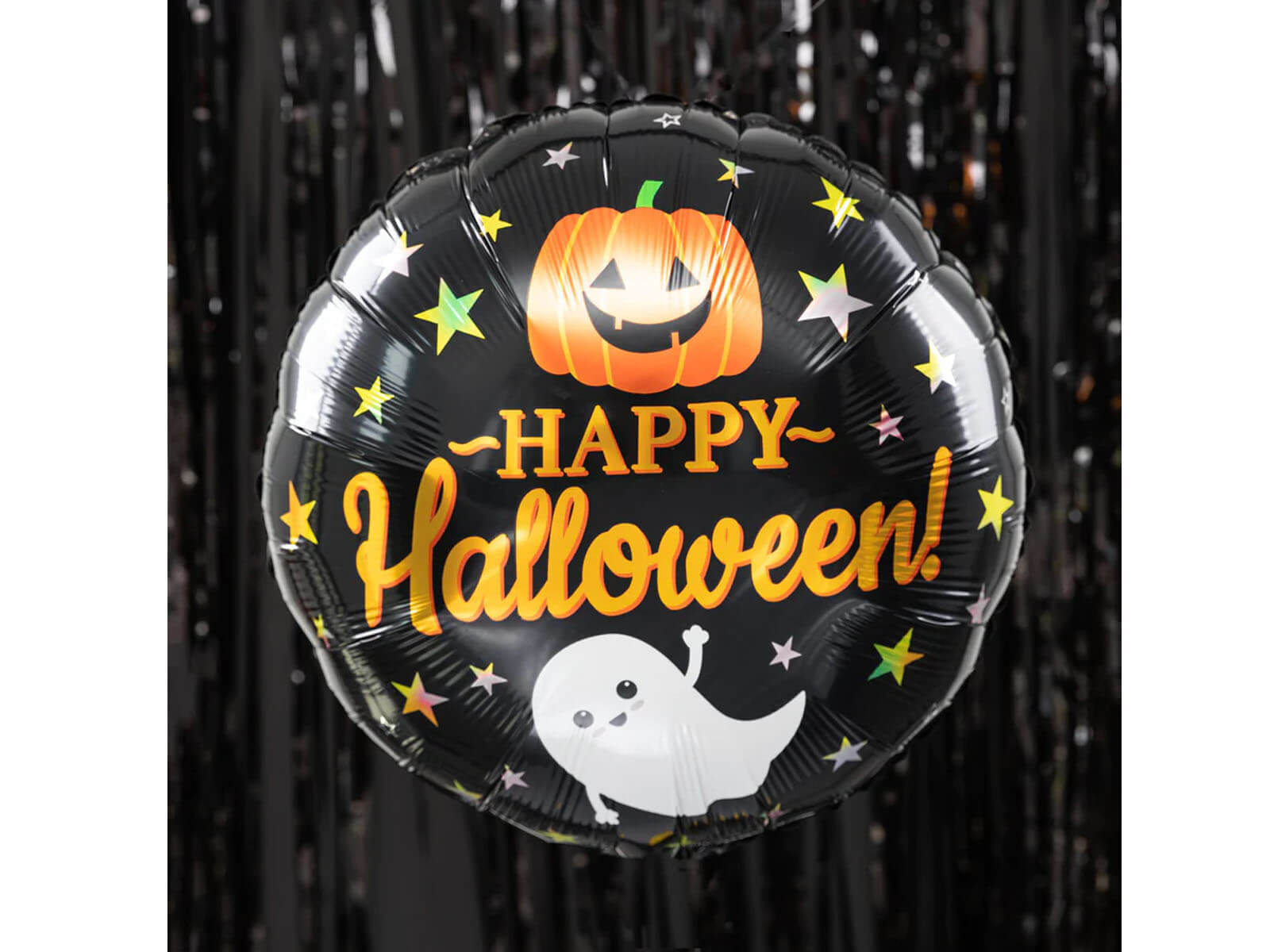 Balon foliowy Happy Halloween Dynia Duszek 45 cm Motyw dynia