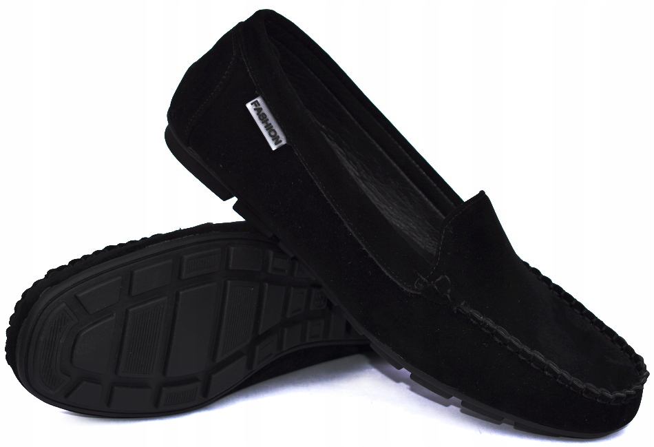 HAVER Nowe Czarne Mokasyny Wizytowe (36-37-38-39-41) - 40 Rozmiar (new) 40