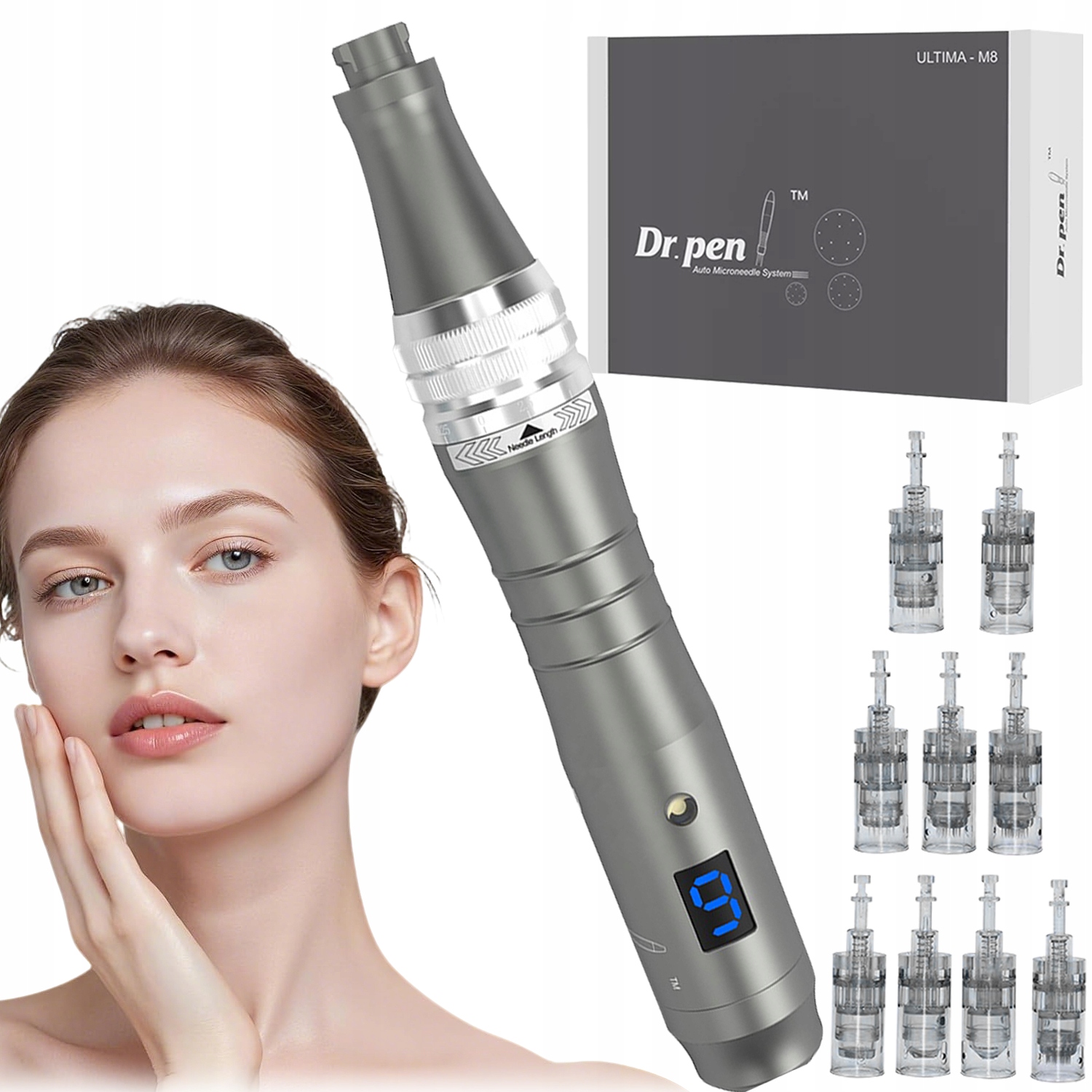 Dermapen Dr Pen Pro Ultima M8-MTS Bezdrátový Pro Mezo 12 Cartridge