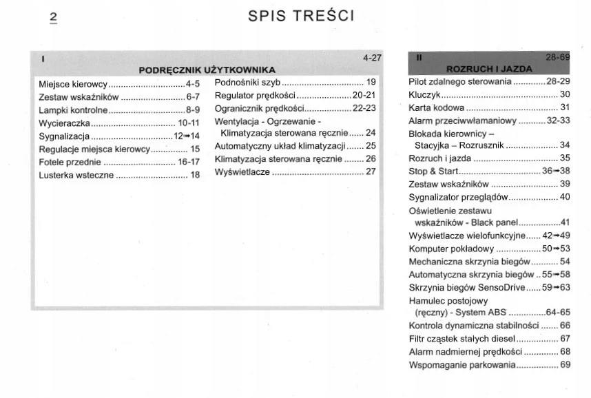 Citroen C3 2003 - 2009 Instrukcja Obsługi Marka Citroen