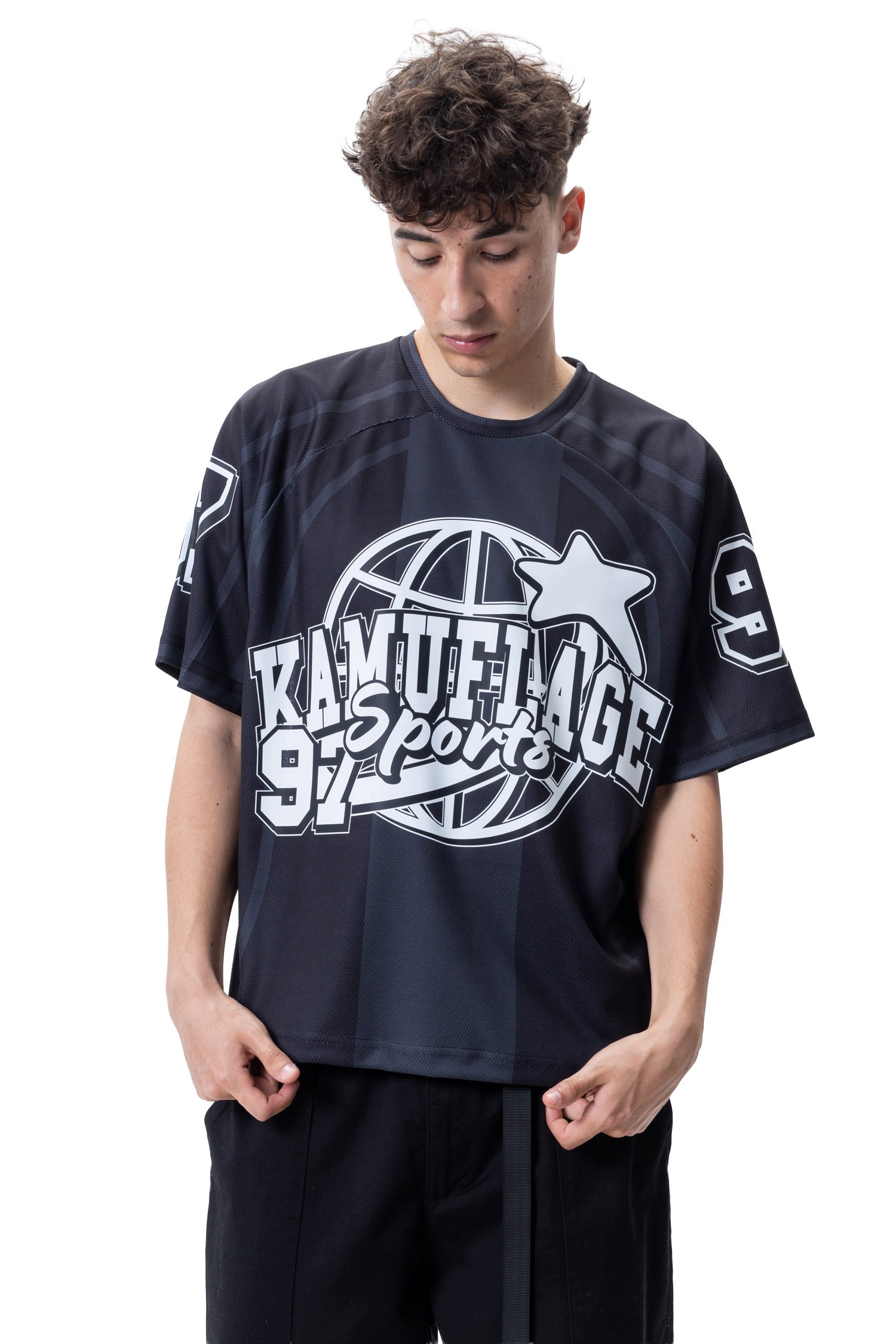 Tričko Kamuflage Global Jersey S černé
