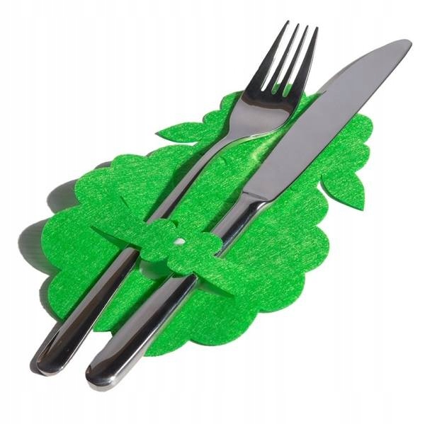 

Pokrowiec na sztućce Wielkanoc zielony baranek 6x