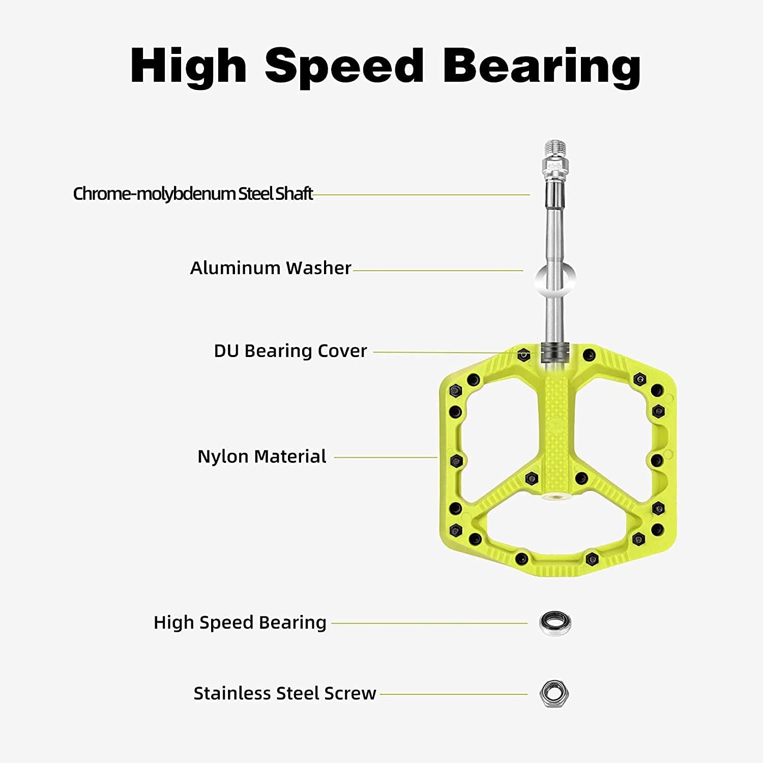 PEDAŁY ROWEROWE ROCKBROS NYLON PLATFORMY 2021 Kod producenta 2021-12AGN