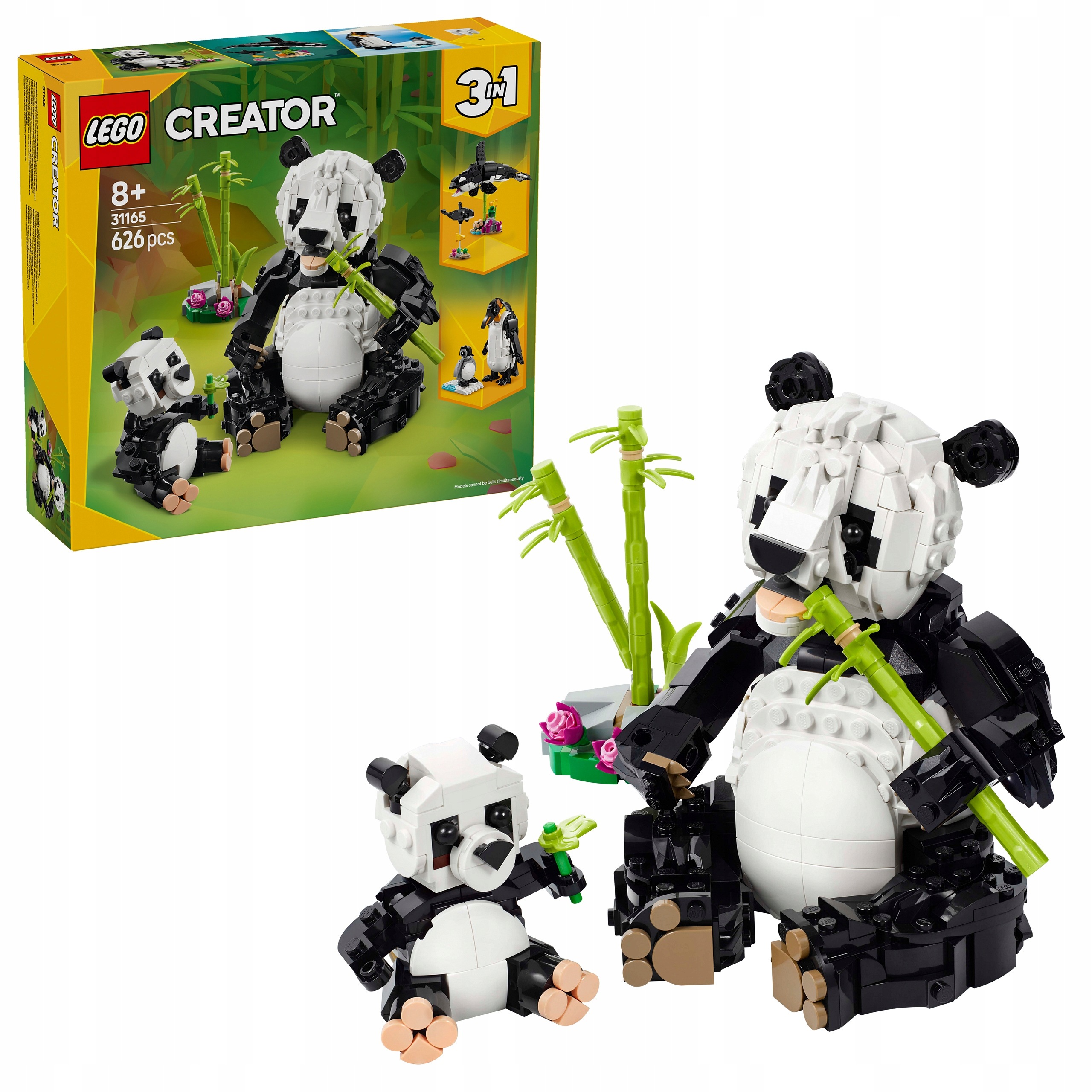Lego Creator 3v1 31165 Divoká zvířata: Pandí rodinka
